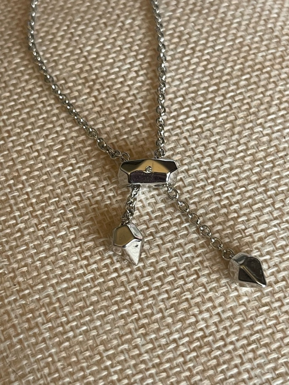Kendra Scott Silver Chain Bracelet with Black Faceted Stone - Picture 6 of 6